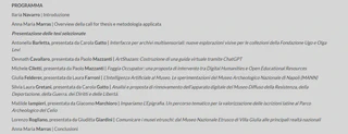 Program of the webinar