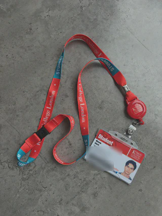 King’s College London student card and lanyard